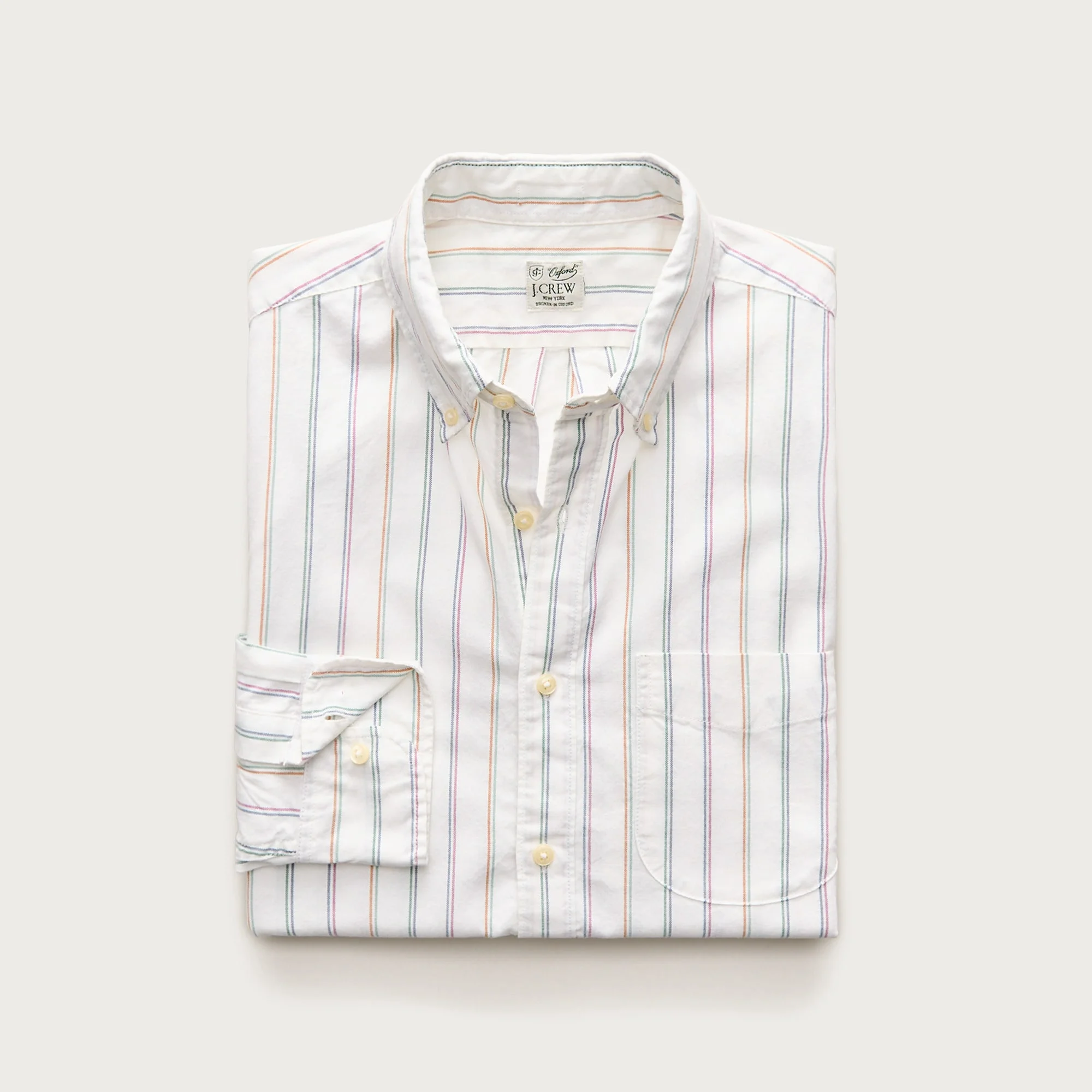 Broken-in organic cotton oxford shirt - 1