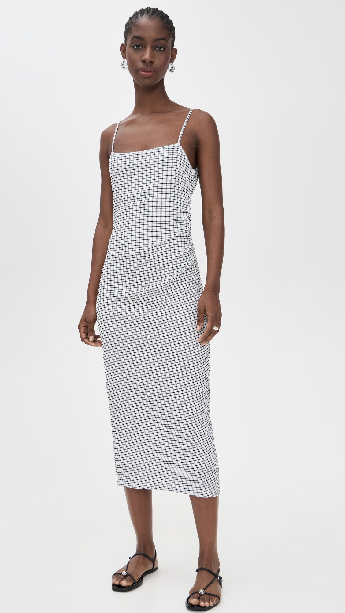 Side Rouche Tank Dress - 6