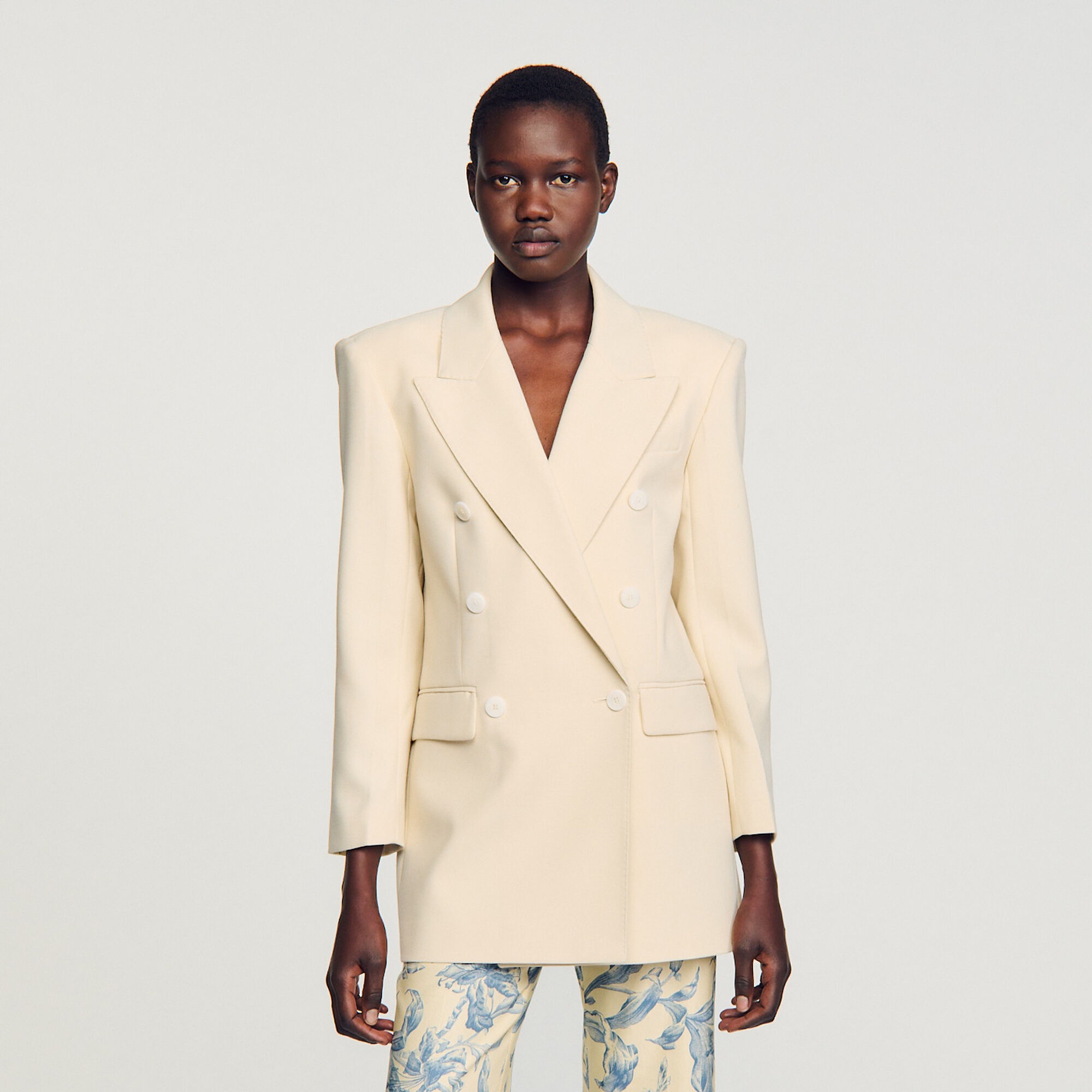 DOUBLE-BREASTED SUIT JACKET - 5