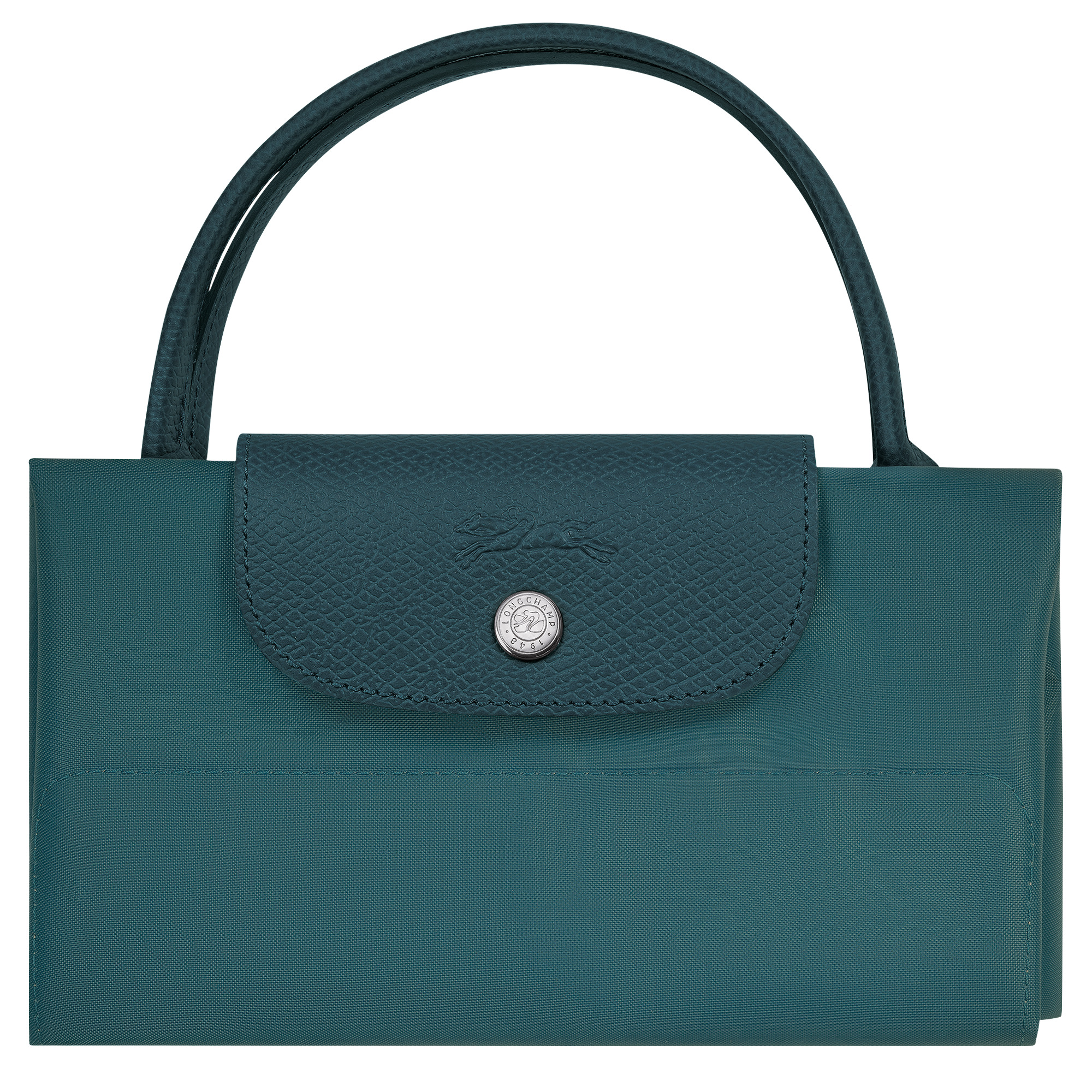 Le Pliage Green M Tote bag Peacock - Canvas - 7