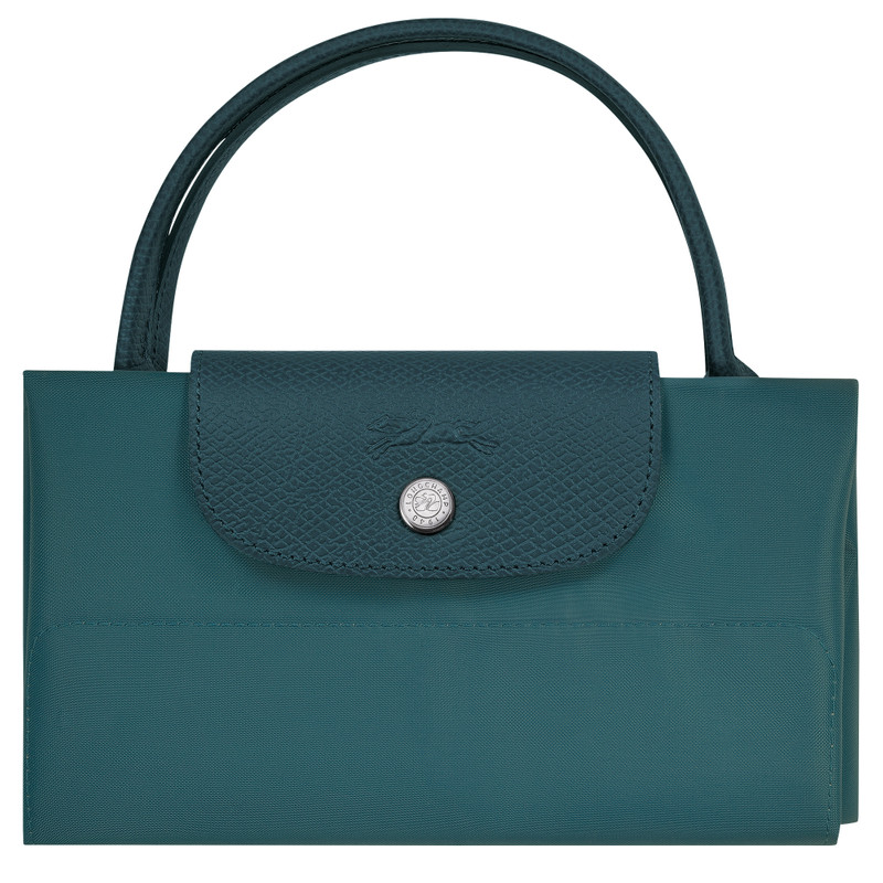 Le Pliage Green M Tote bag Peacock - Canvas 7