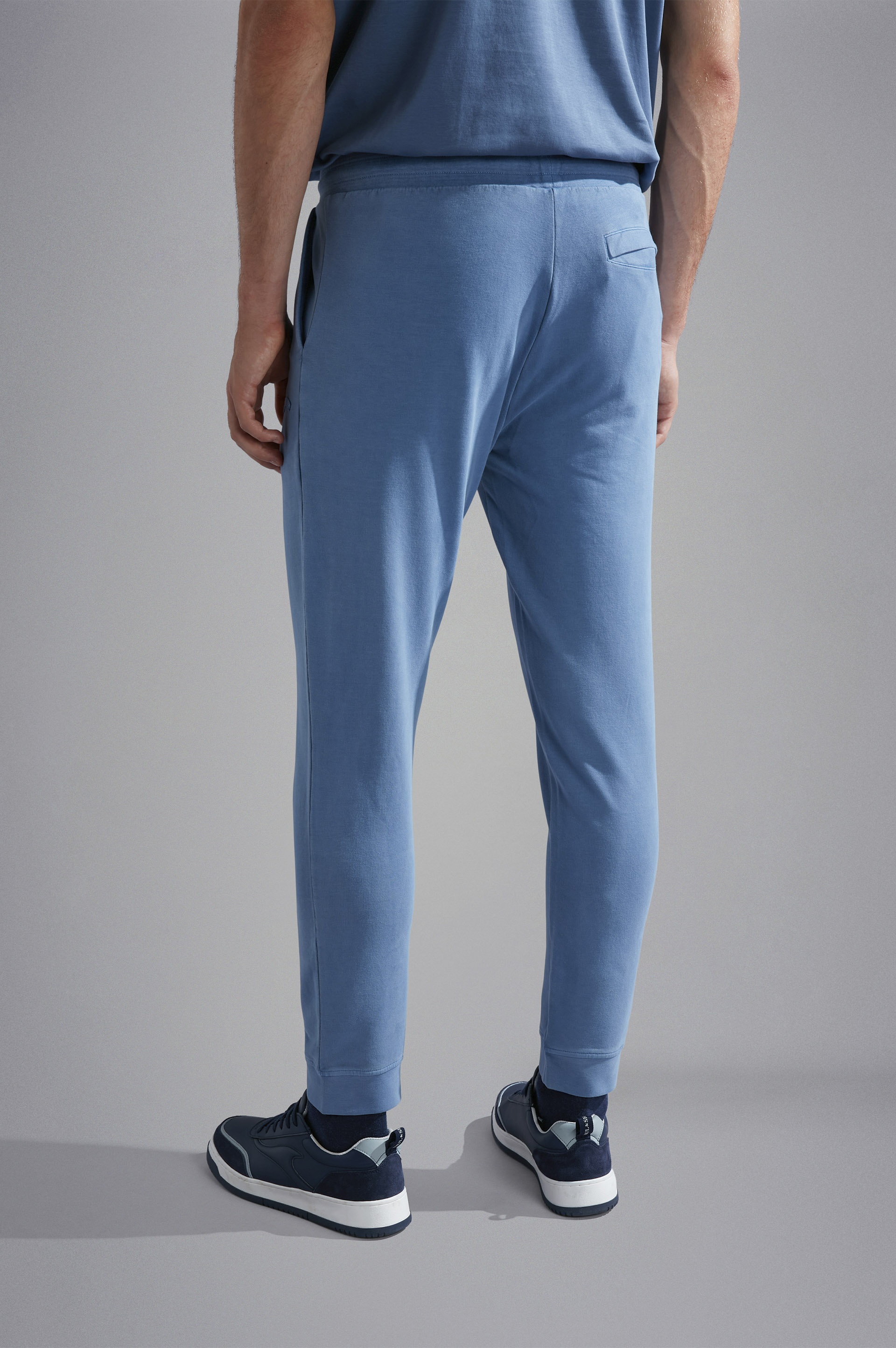 GARMENT DYED STRETCH COTTON JOGGERS - 3