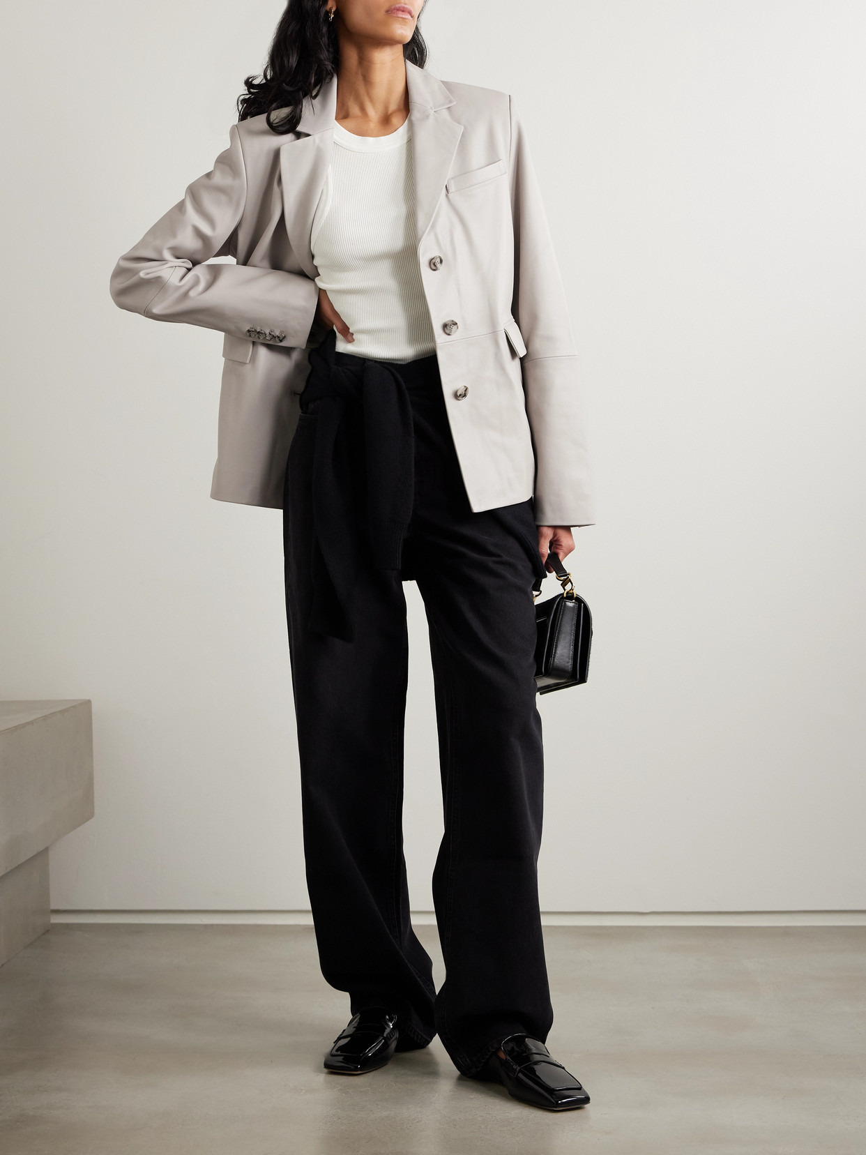 Aldo Leather Blazer - 2