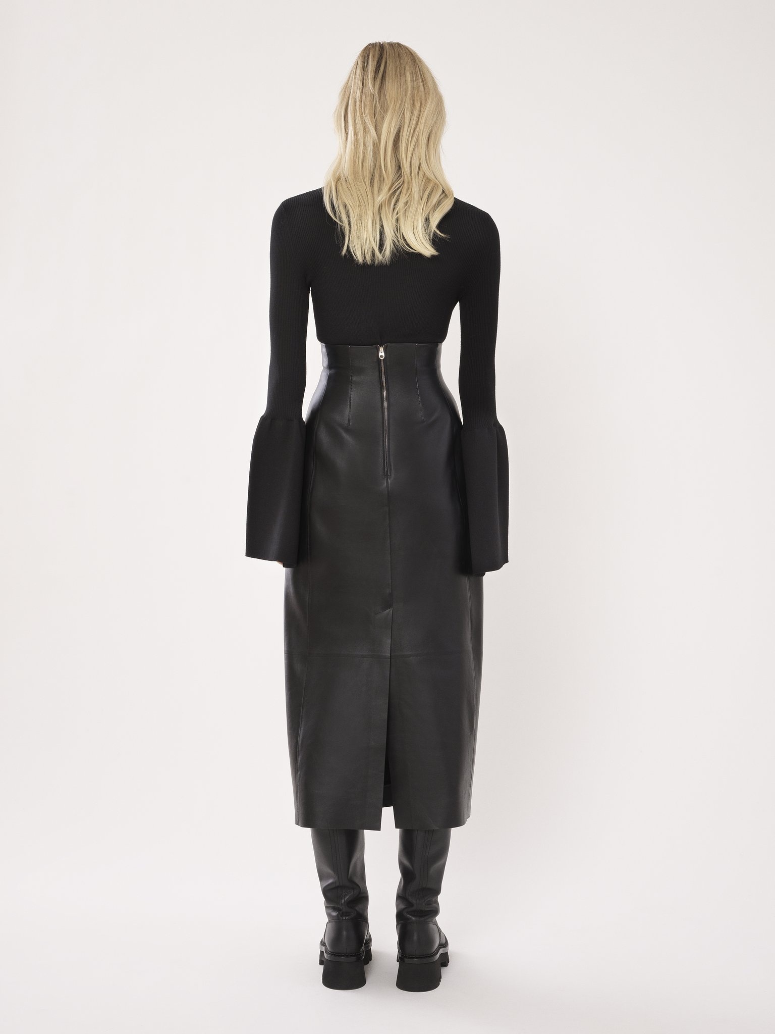 FITTED MOCK-NECK SWEATER - 5
