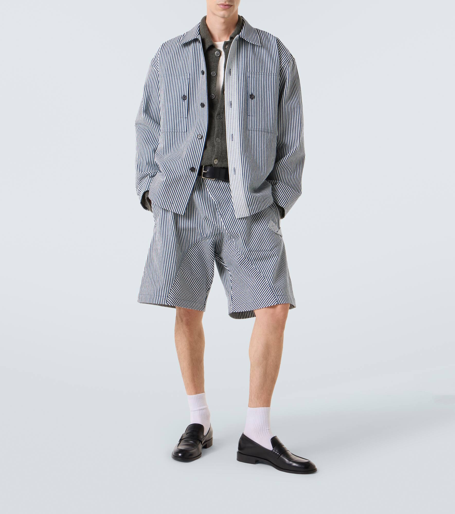 Striped cotton overshirt - 2