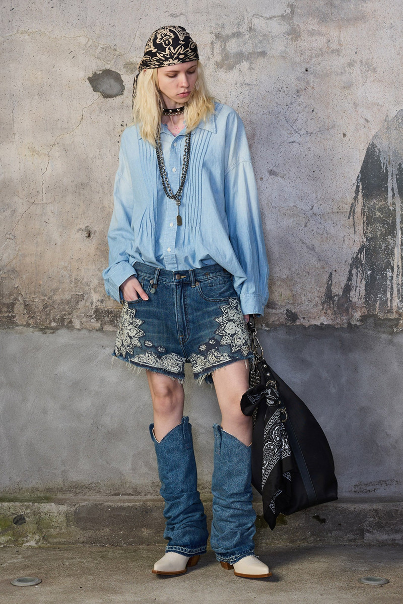R13 PINTUCK DROPNECK SHIRT outlook