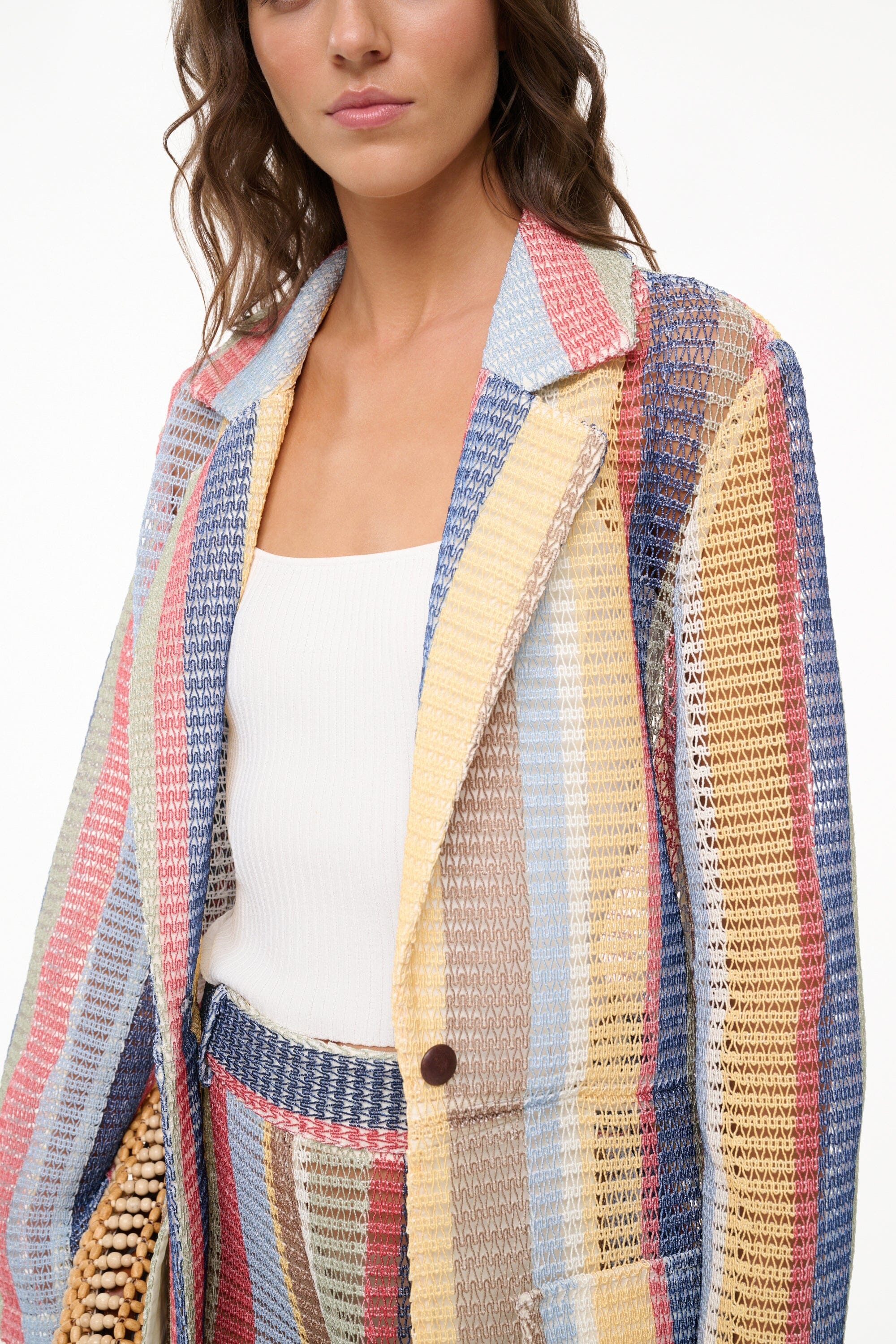 STAUD FREDDIE TRENCH MARKET STRIPE - 7