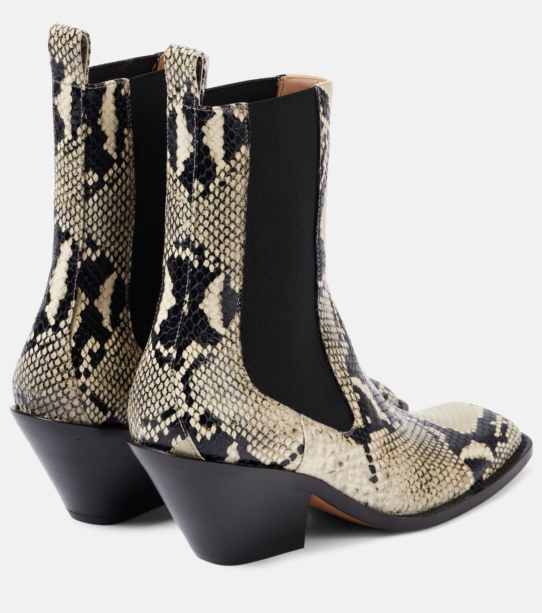 Austin 60 snake-effect leather ankle boots - 2