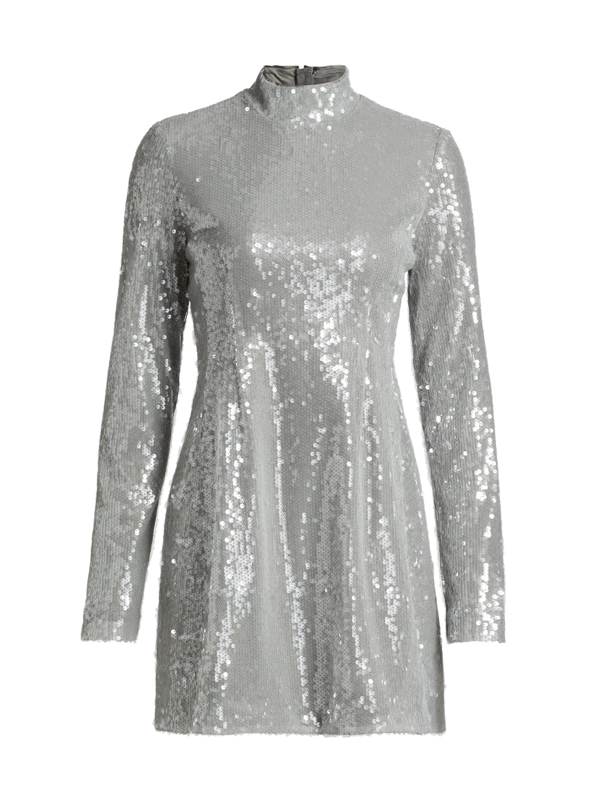 Women's Daphne Sequin Long-Sleeve Minidress - Pistachio - 1