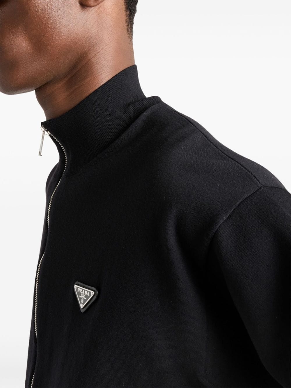 Logo patch cardigan - 4