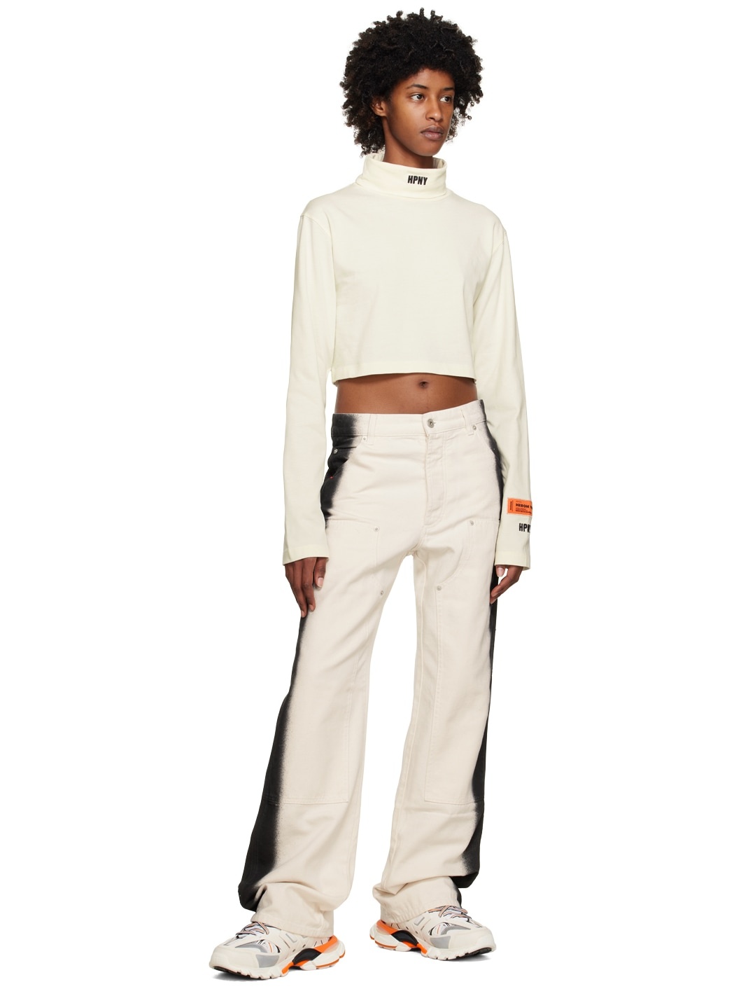 White 'HPNY' Turtleneck - 4