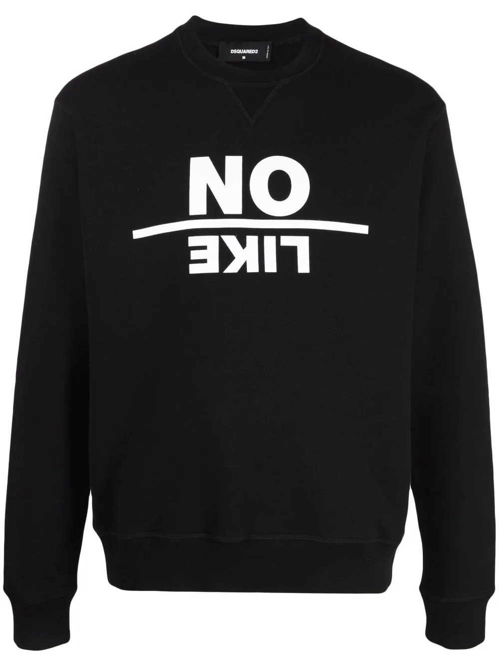 slogan-print sweatshirt - 1