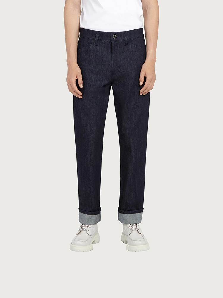 DENIM CARGO PANTS - 2