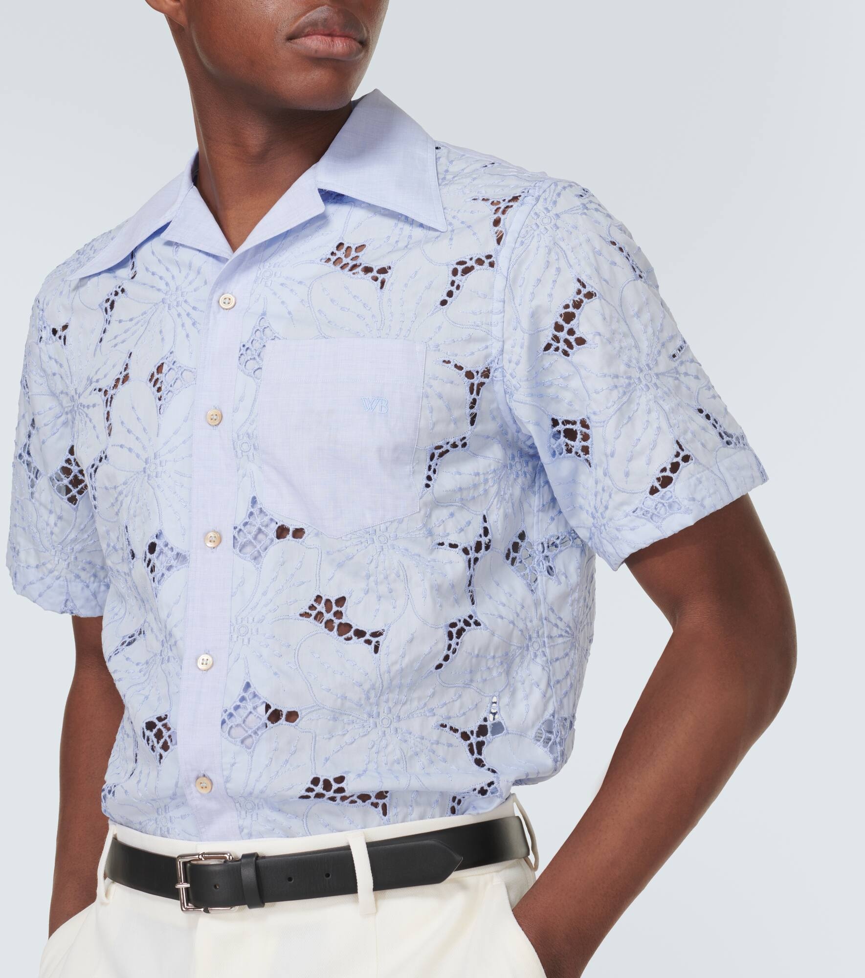 Highlife floral cotton-blend bowling shirt - 5