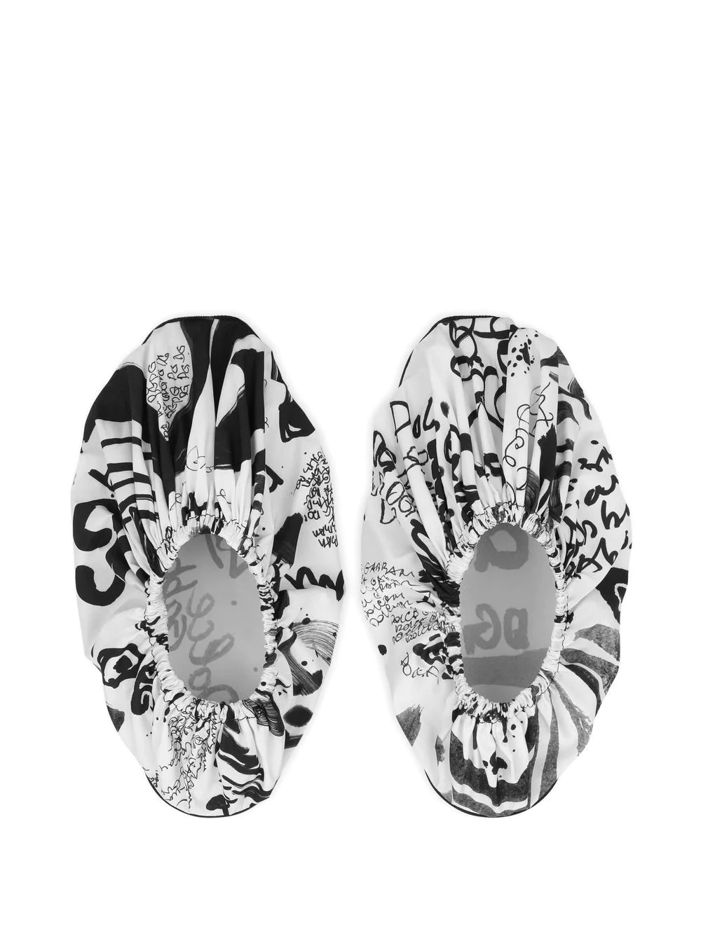abstract-print slip-on shoes - 4