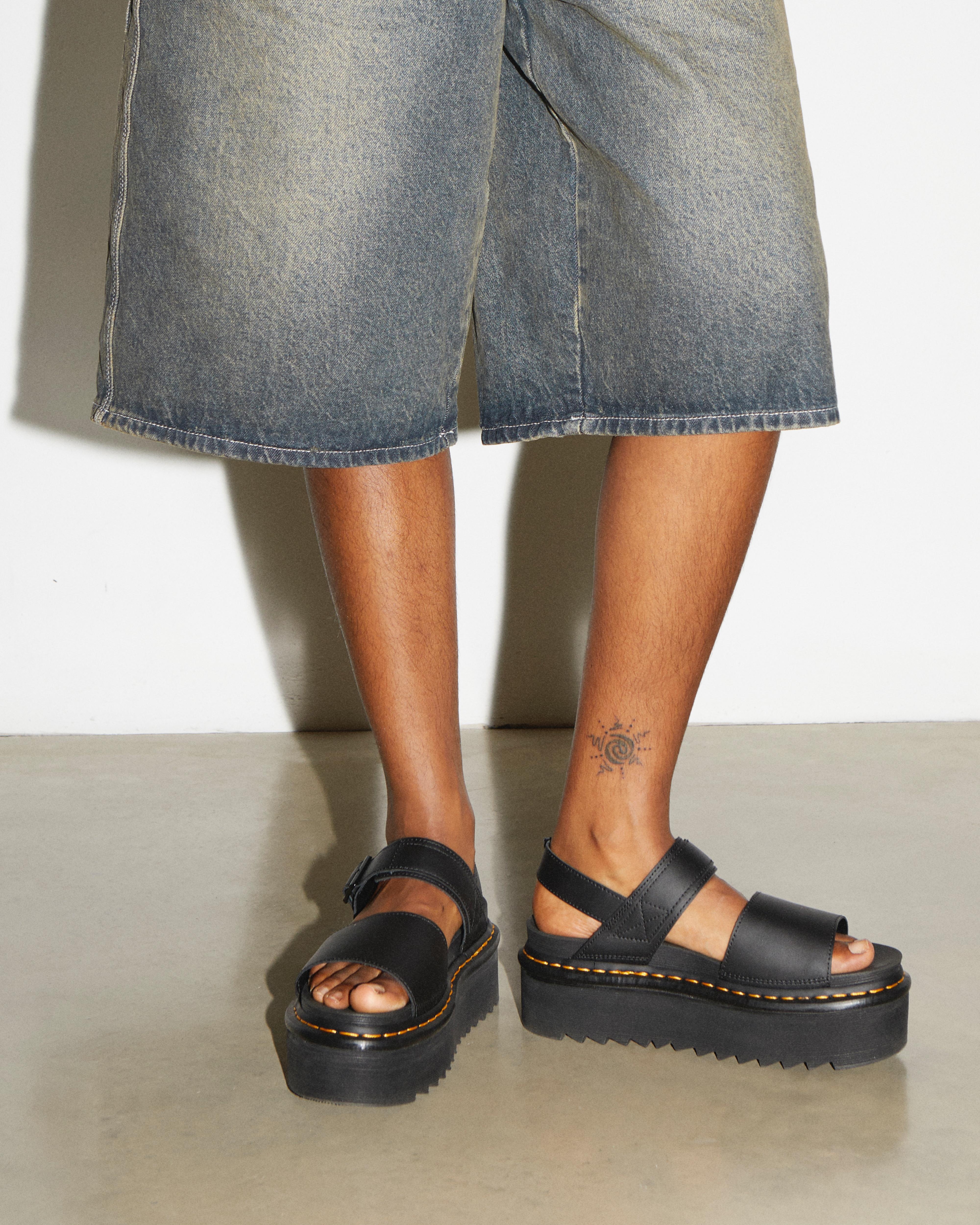 Voss Women's Leather Strap Platform Sandals - 3