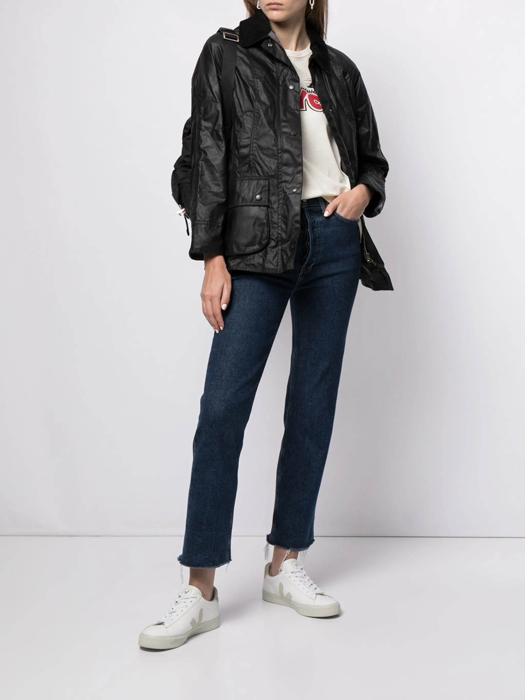 Barbour Wax-coated Buttoned-up Jacket - 2