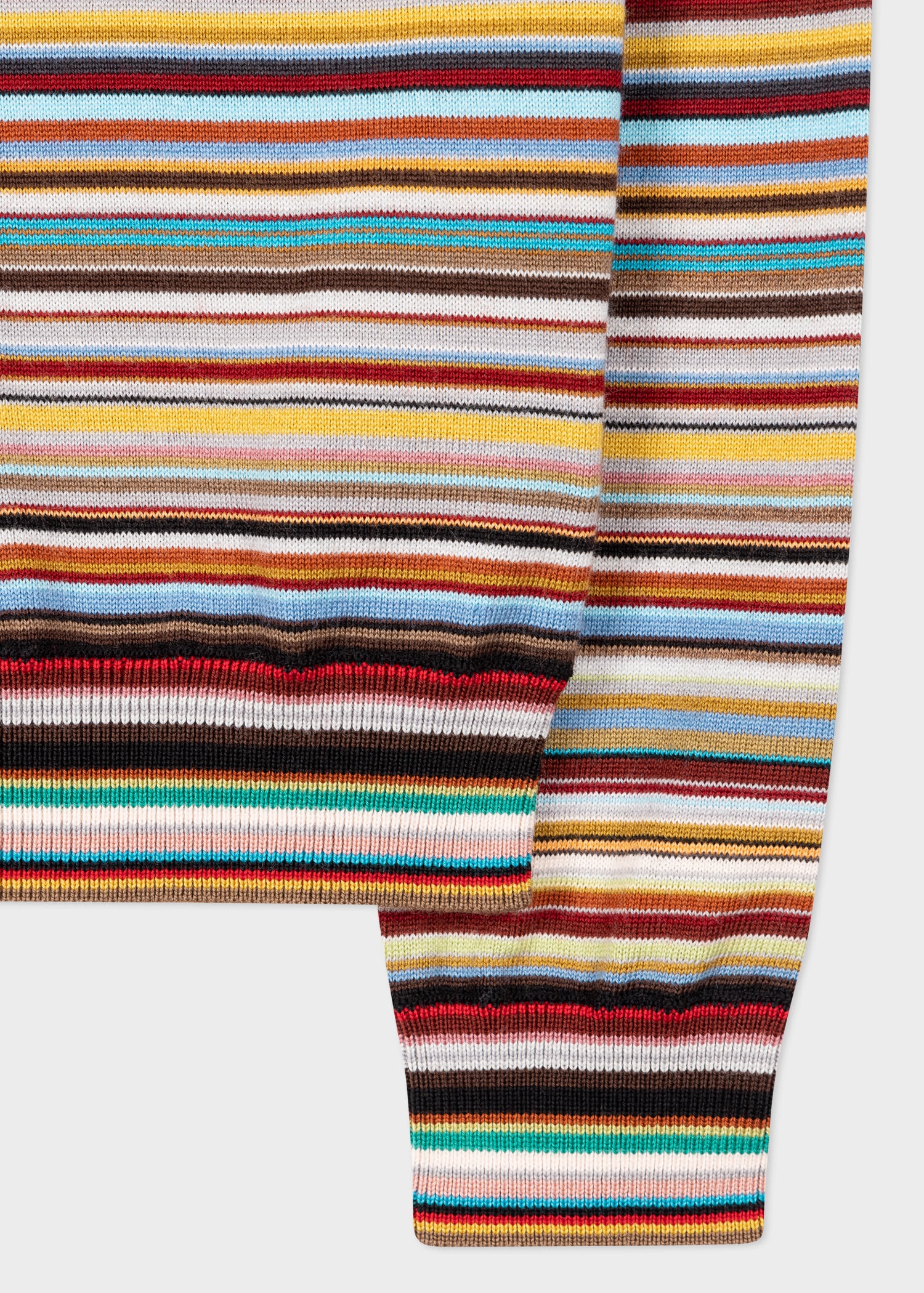 'Signature Stripe' Contrast Wool Sweater - 3
