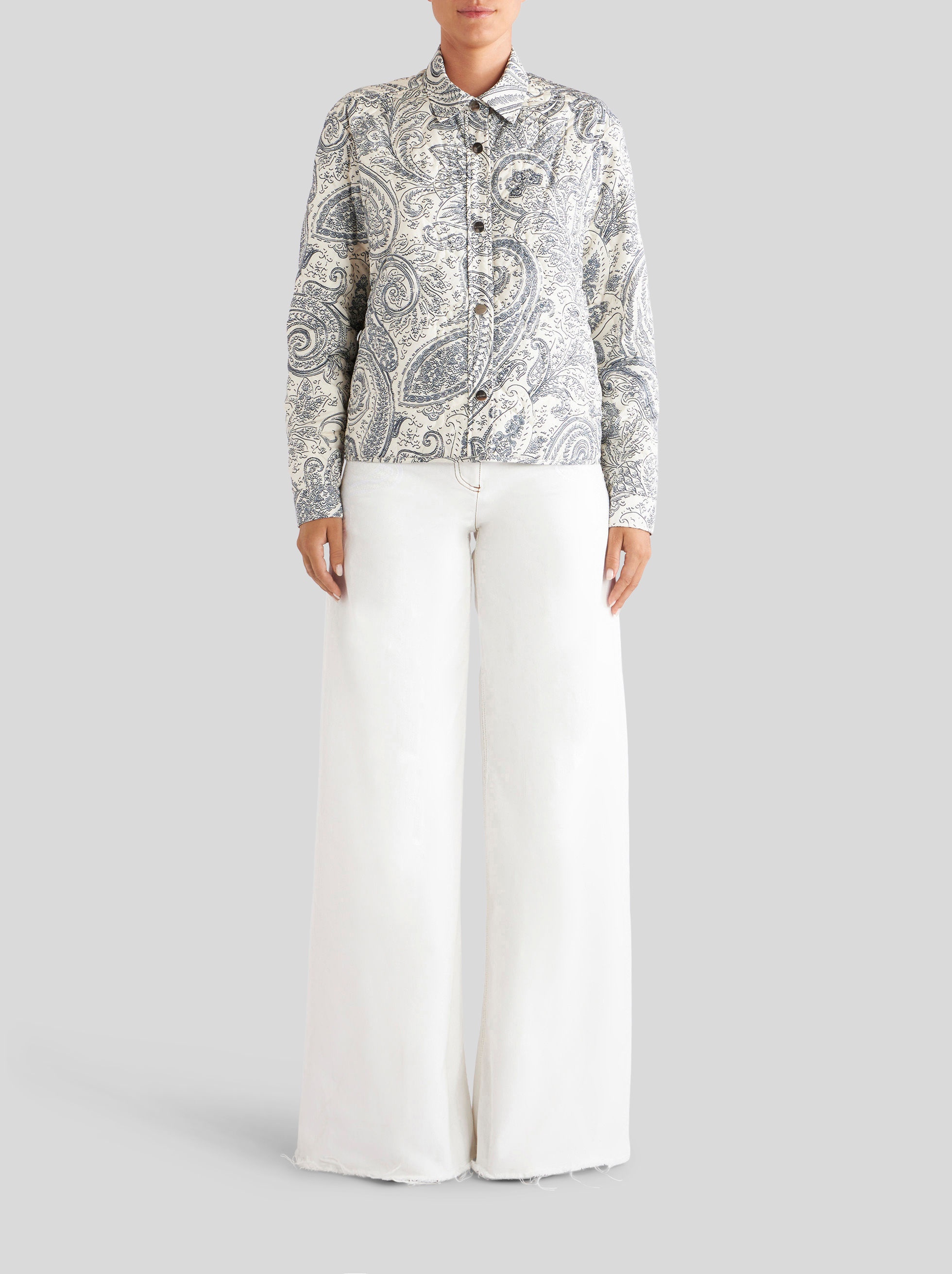 PAISLEY PRINT SHIRT JACKET - 3