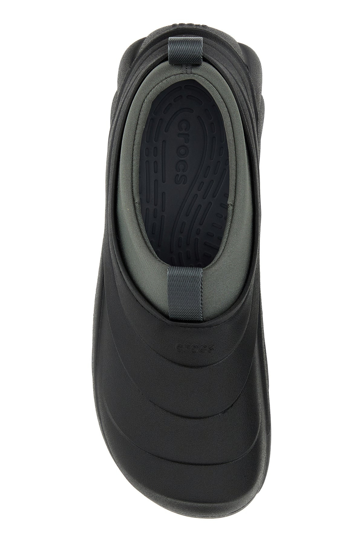 Black rubber Echo Storm slip ons - 4