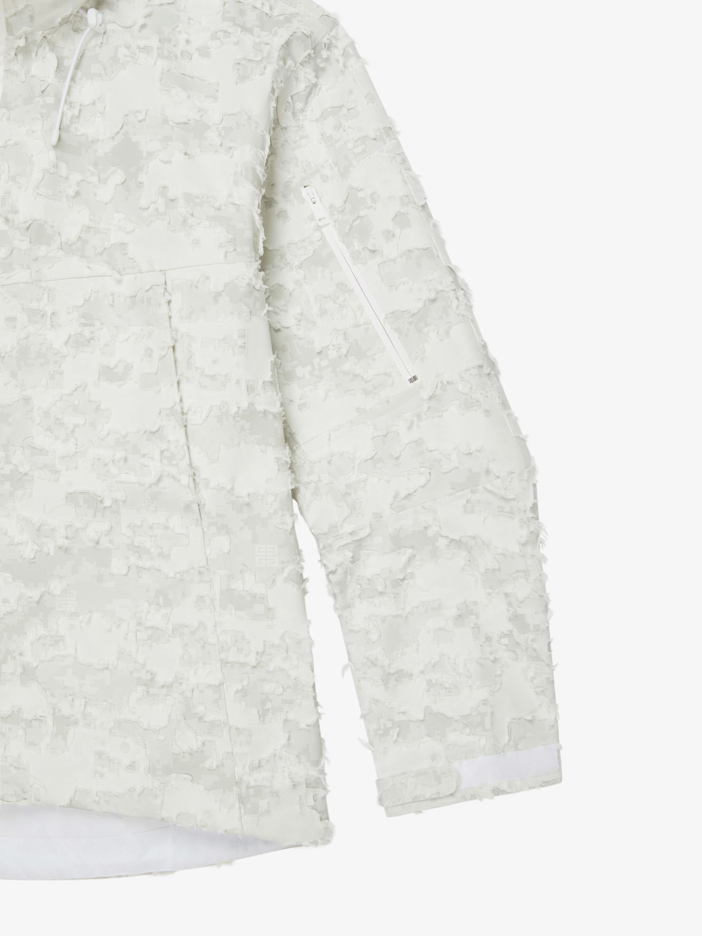 DESTROYED WINDBREAKER IN MIXED COTTON - 5