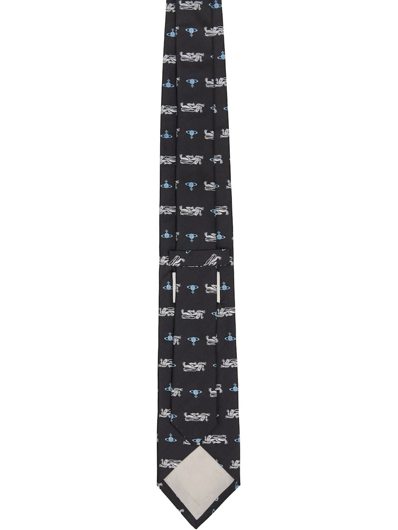 Vivienne Westwood Black Silk Tie outlook
