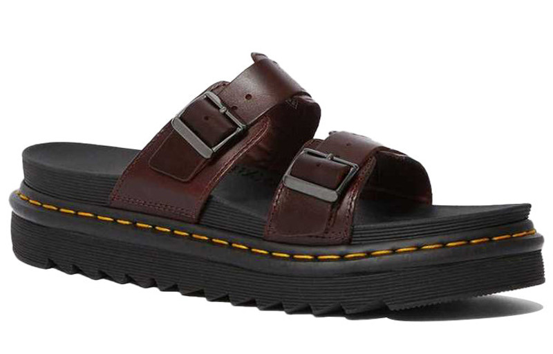 Dr. Martens Dr. Martens Myles Brando Leather Sandals Brown 23523211 outlook