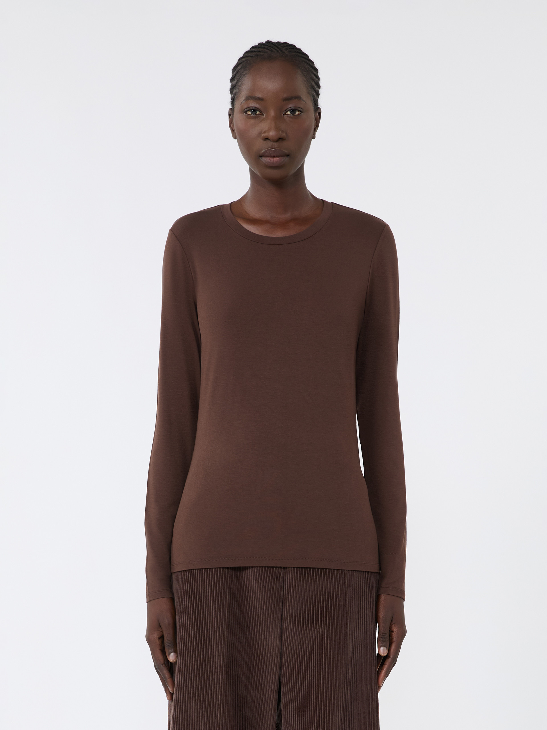 MULTIE Stretch jersey basic T-shirt - 3