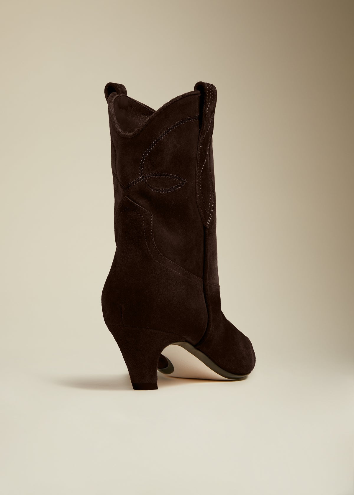The Dallas Ankle Boot in Coffee Suede - 3