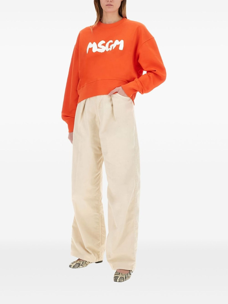 MSGM logo-print sweatshirt outlook