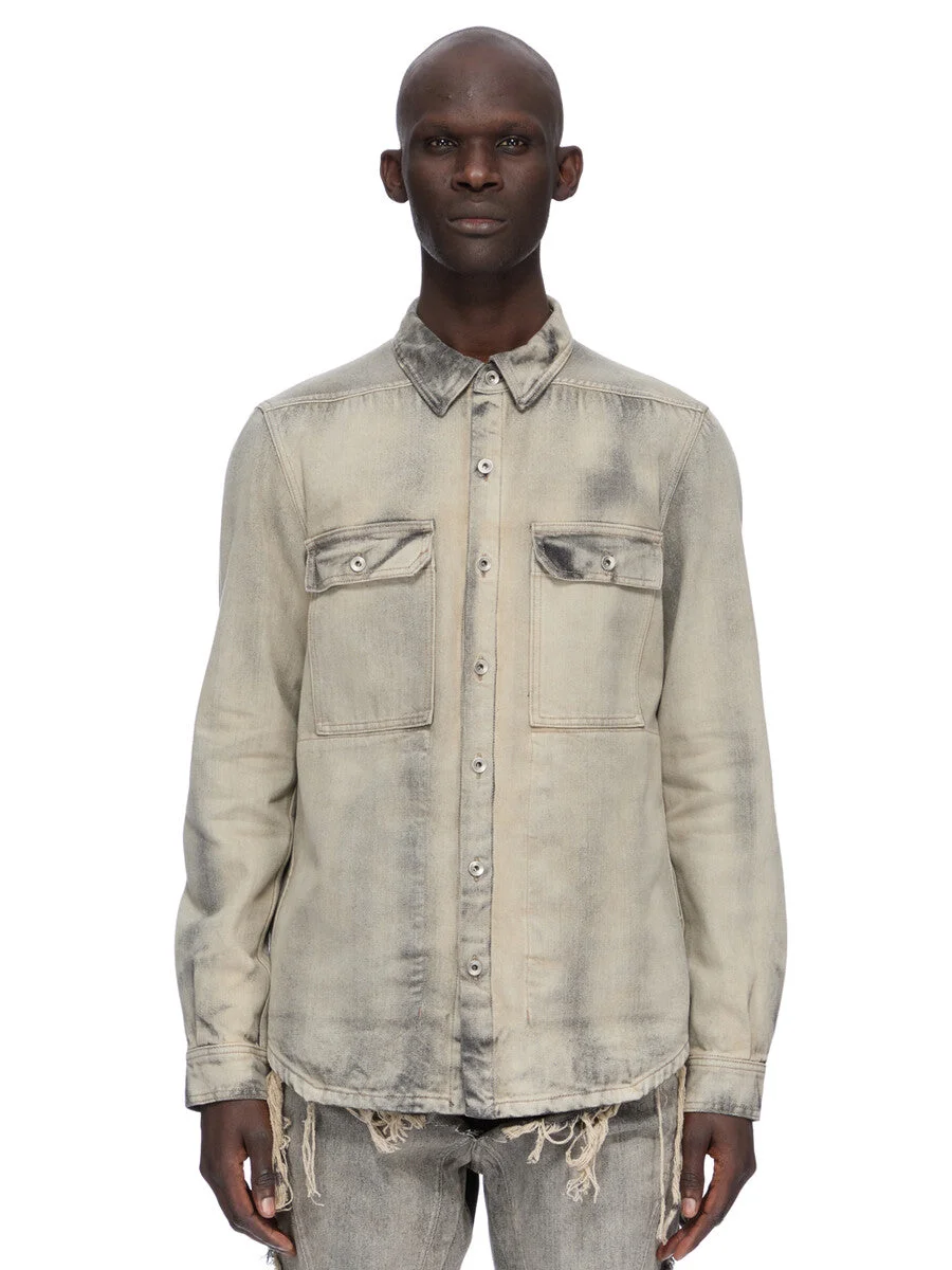 MINERAL WASH OUTERSHIRT - 1