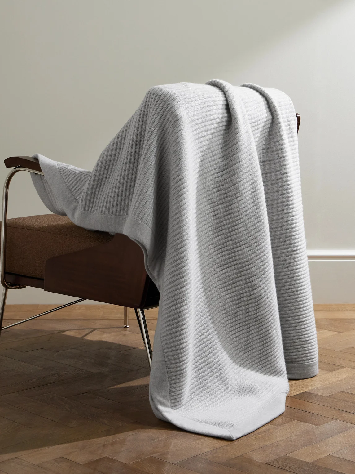 Ribbed Cashmere Blanket - 1