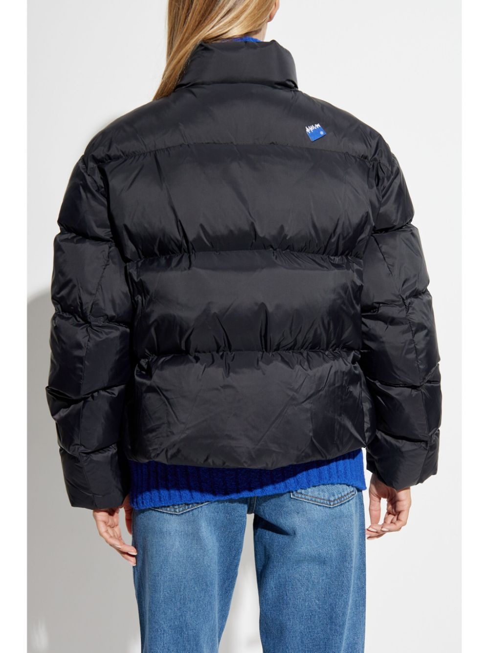 logo patch down jacket - 4