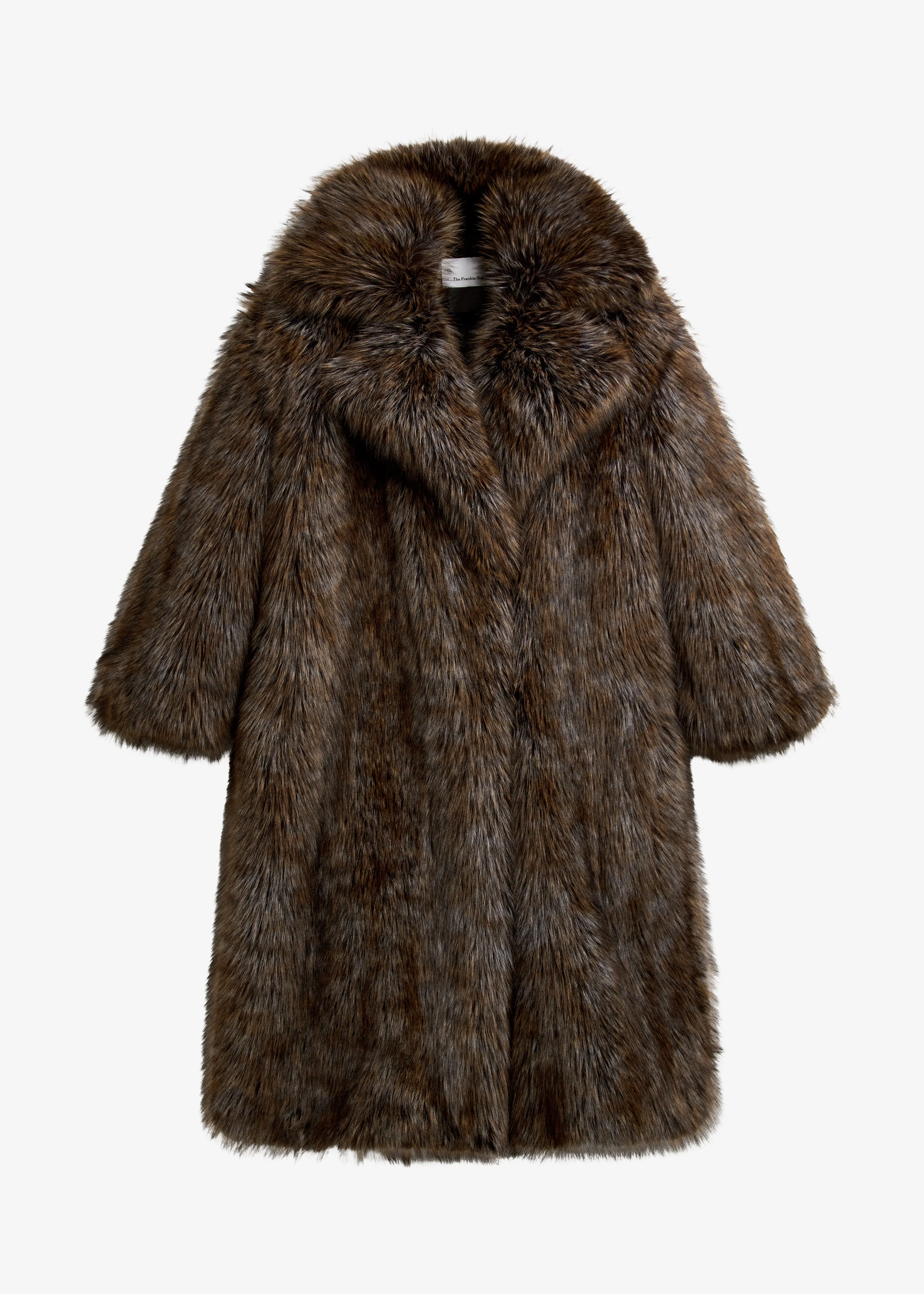 Olin Padded Faux Fur Coat - Brown - 1