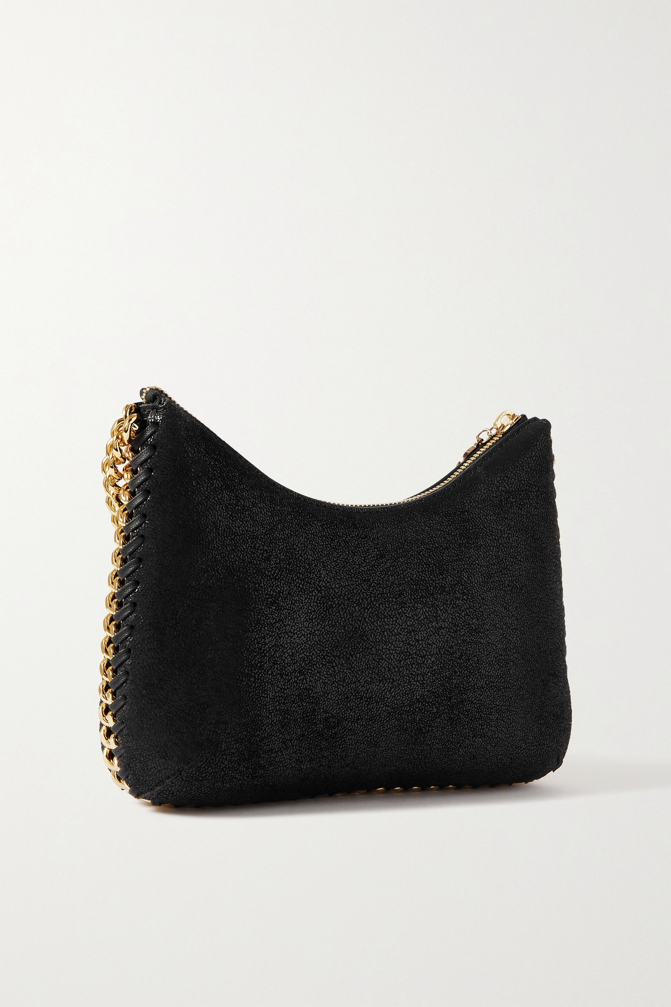 The Falabella Zip mini vegetarian brushed-leather shoulder bag - 3