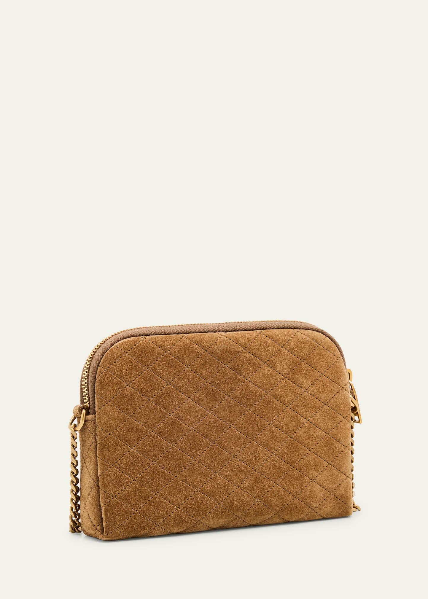Gaby Mini YSL Crossbody Bag in Quilted Suede - 3