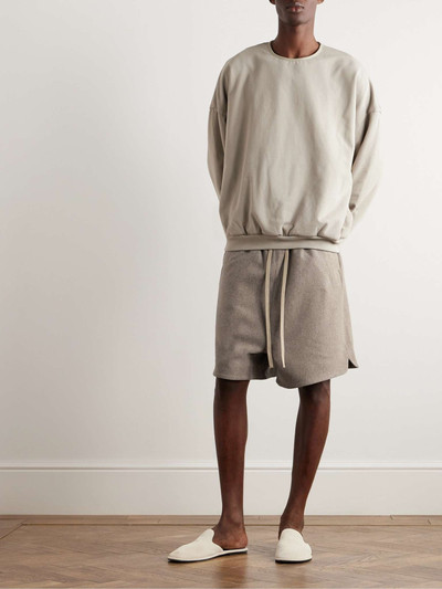 Fear of God Straight-Leg Logo-Appliquéd Wool-Blend Drawstring Shorts outlook