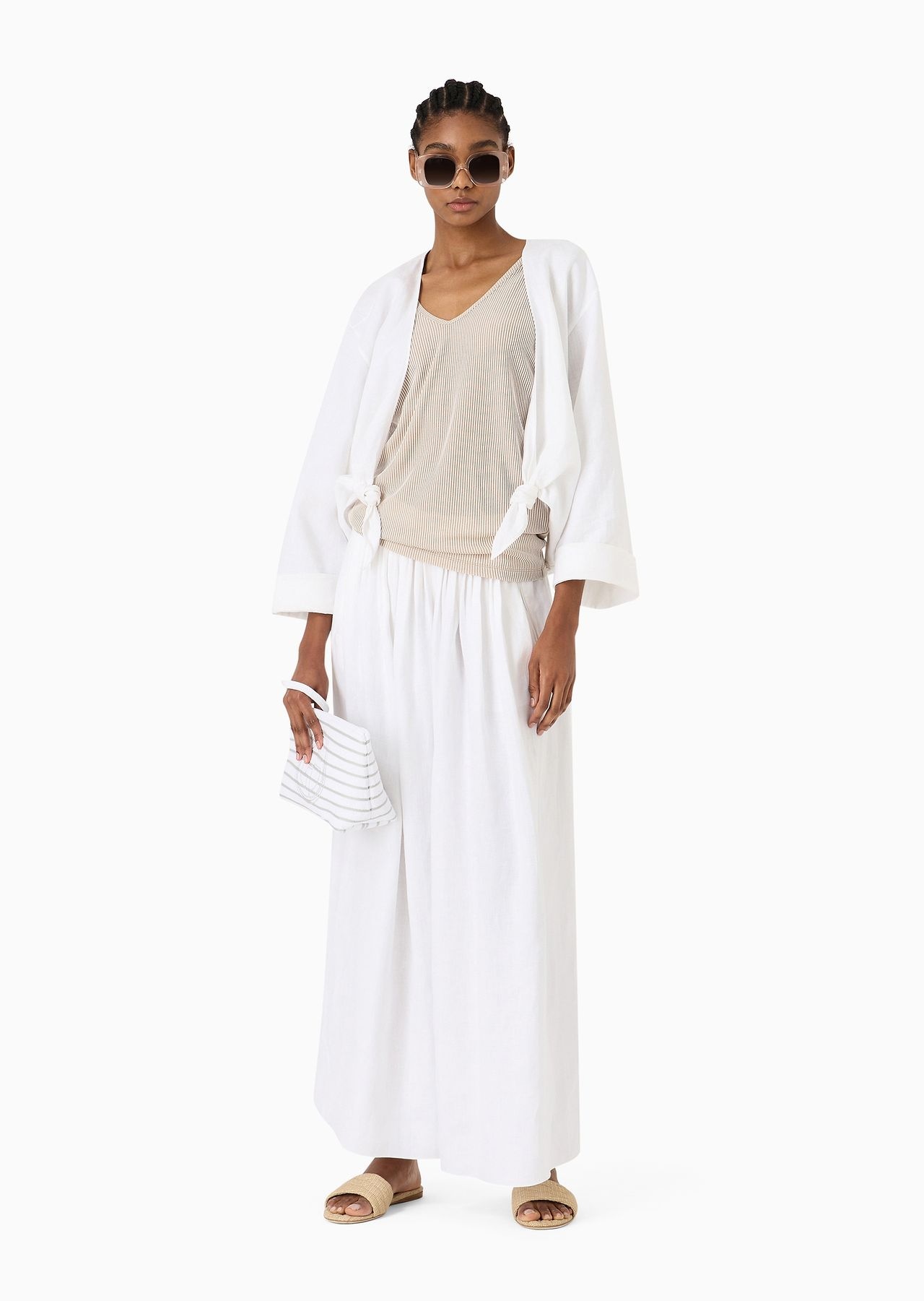 Ribbed viscose crew-neck top - 4