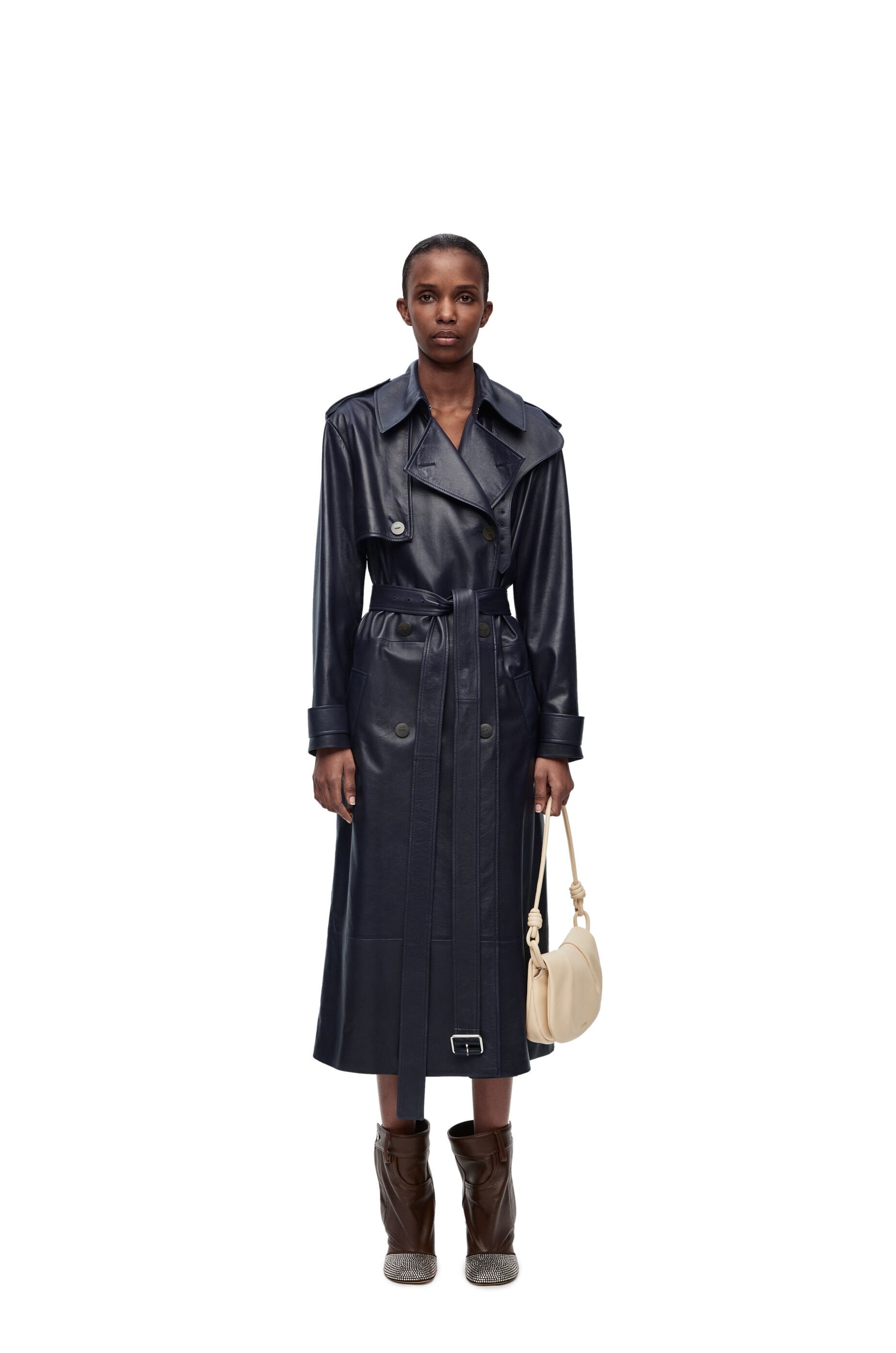 Trench coat in nappa lambskin - 2