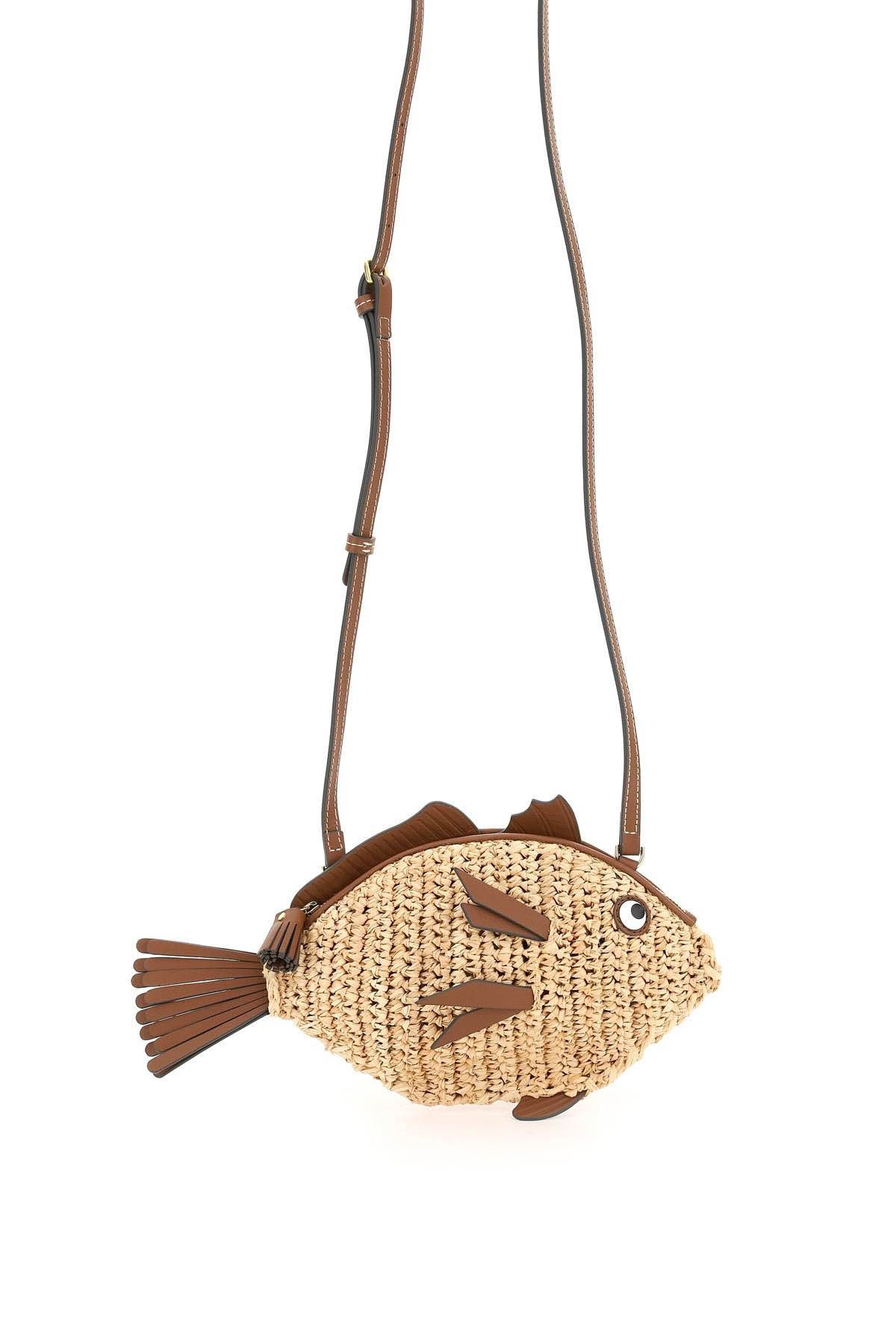 RAFFIA FISH CROSSBODY BAG - 1