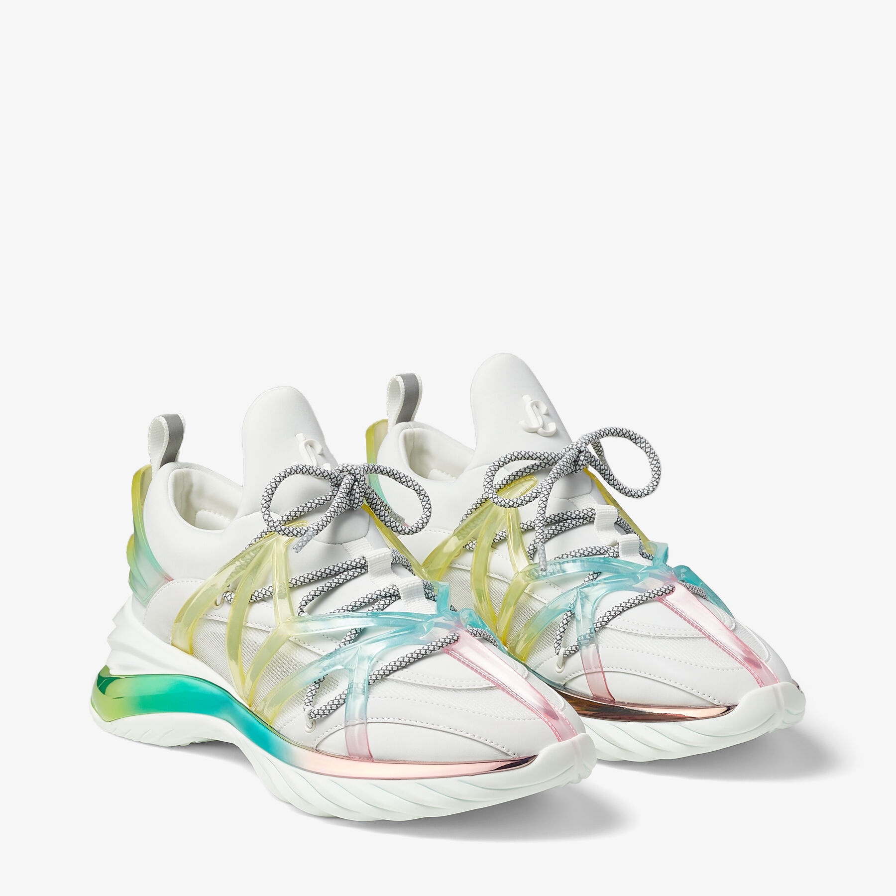 Cosmos/F
Unicorn Mix Neoprene and Mesh Low-Top Trainers - 3