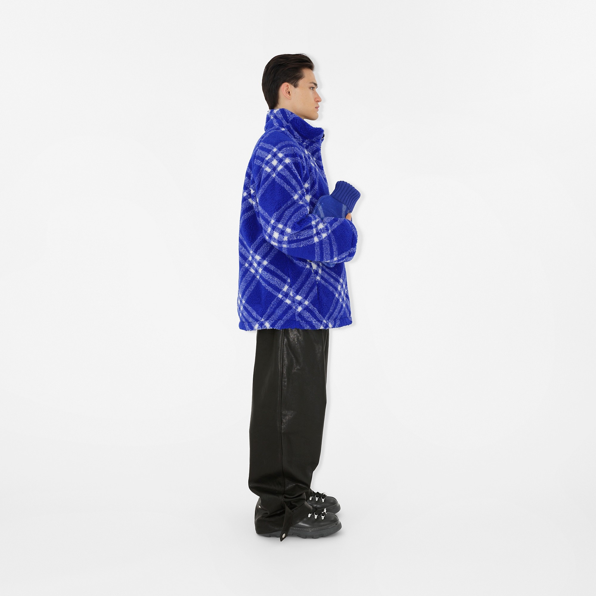 Check Fleece Reversible Jacket - 3