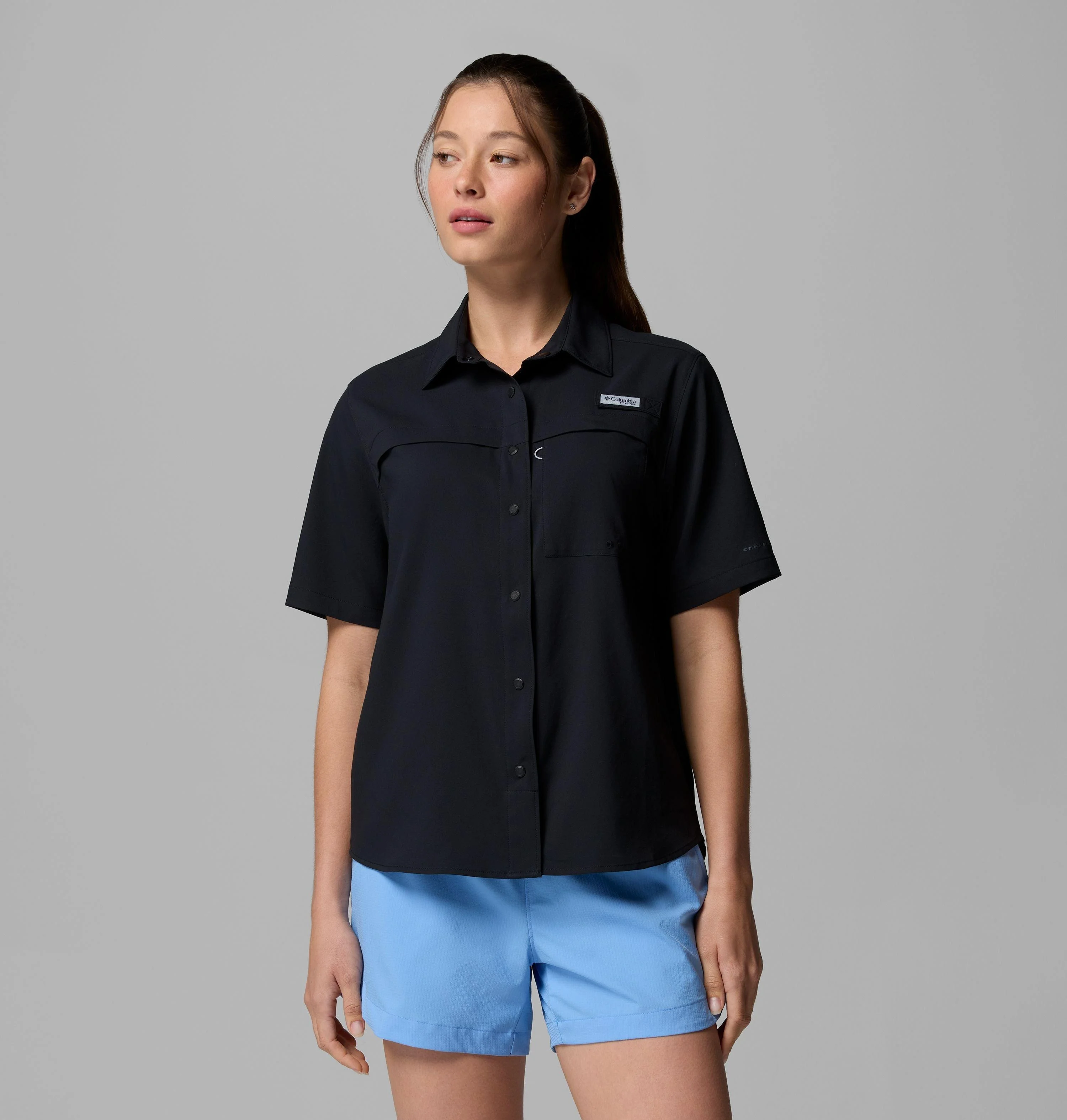 Women's PFG Castback Woven Short Sleeve Shirt - 1