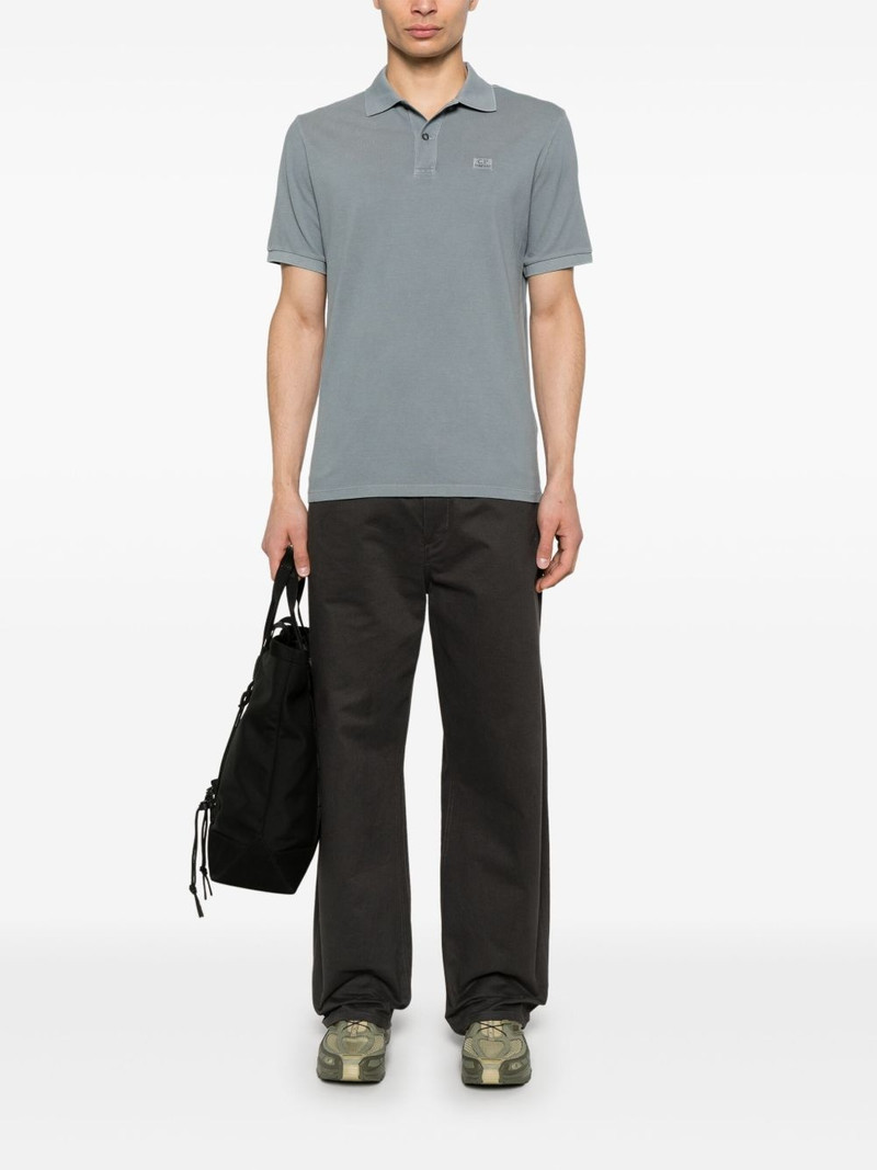 C.P. Company logo-embroidered polo shirt outlook