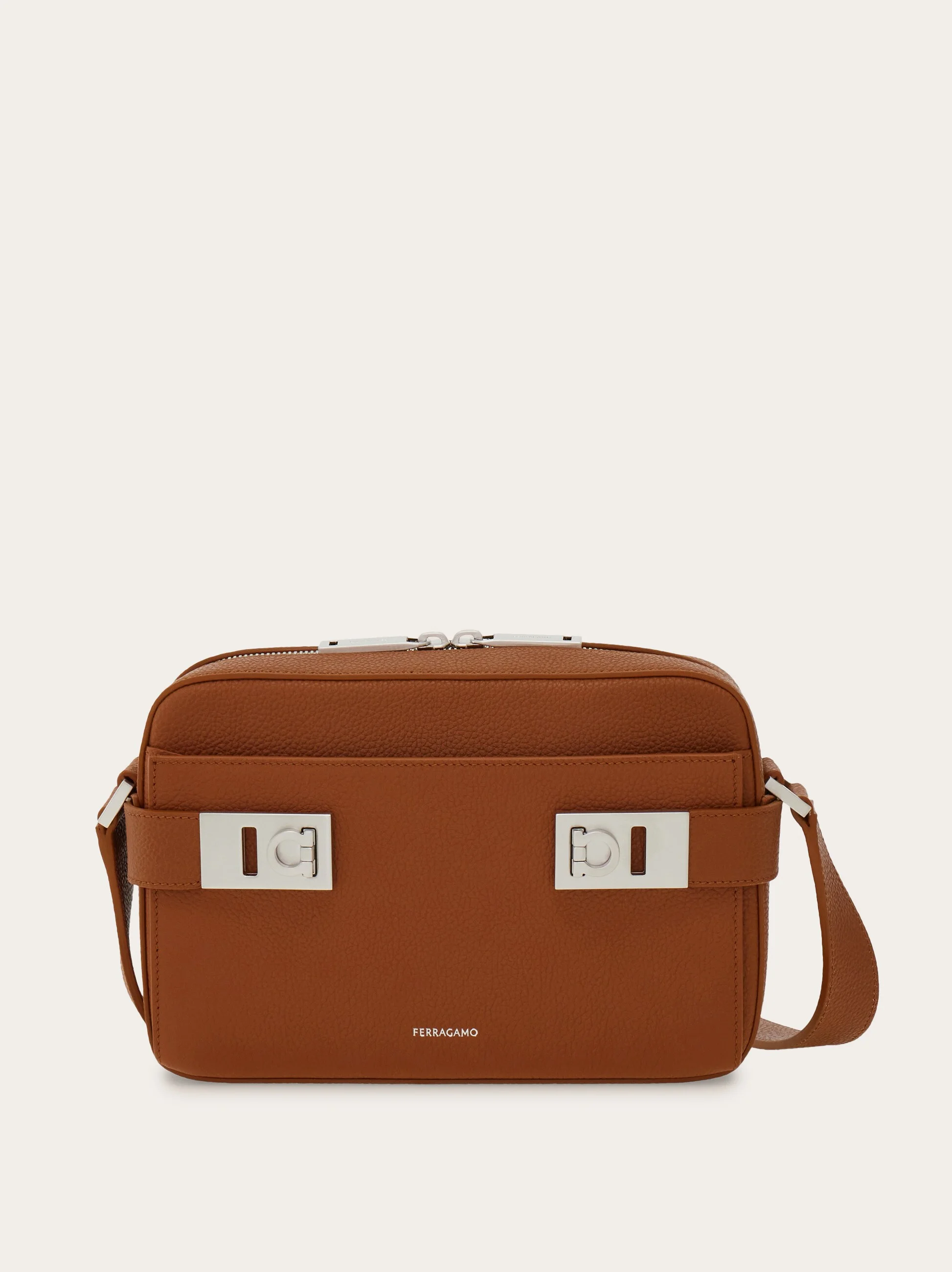 East-West crossbody bag with Gancini buckles - 1