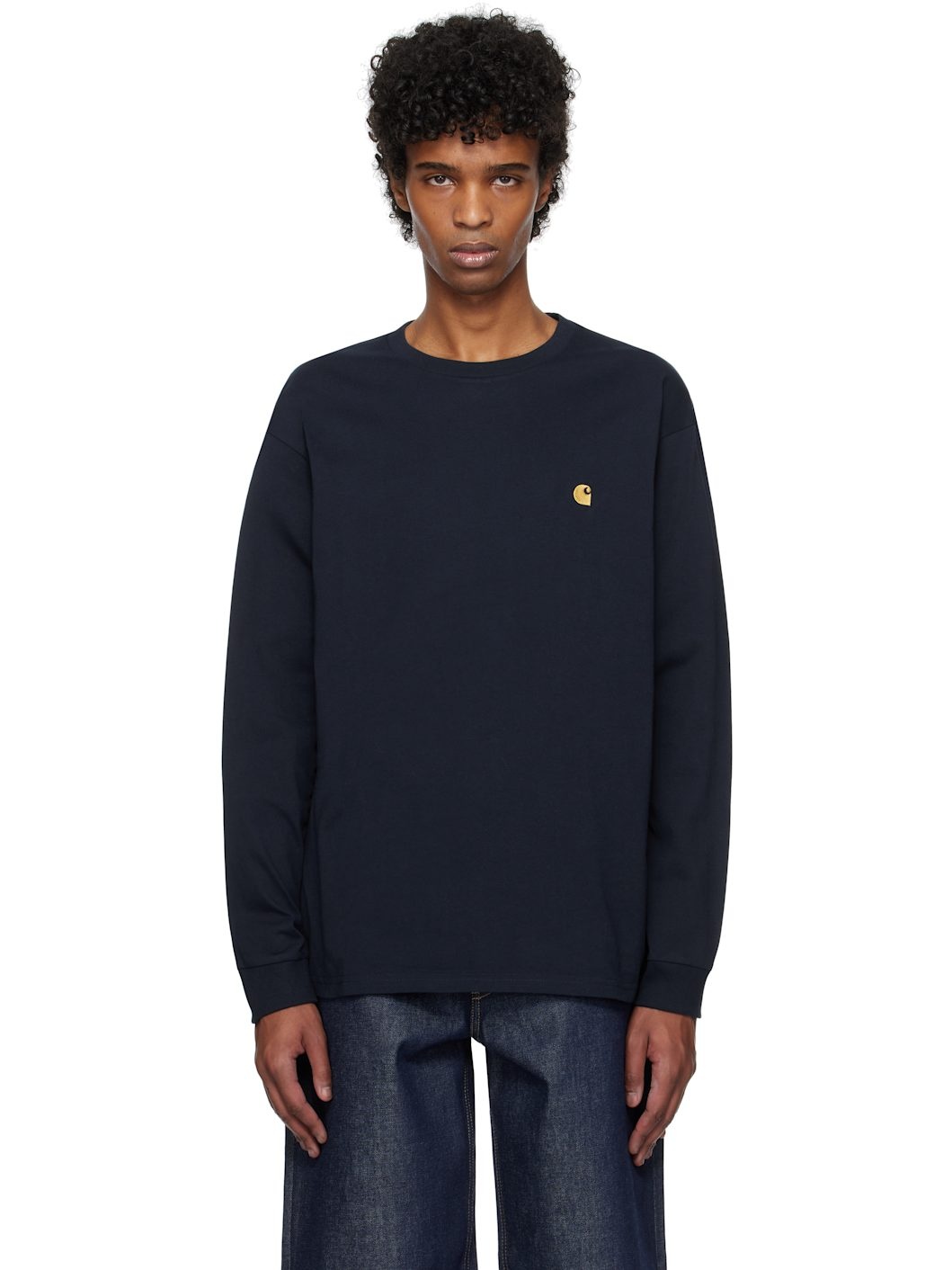 Navy Chase Long Sleeve T-shirt - 1