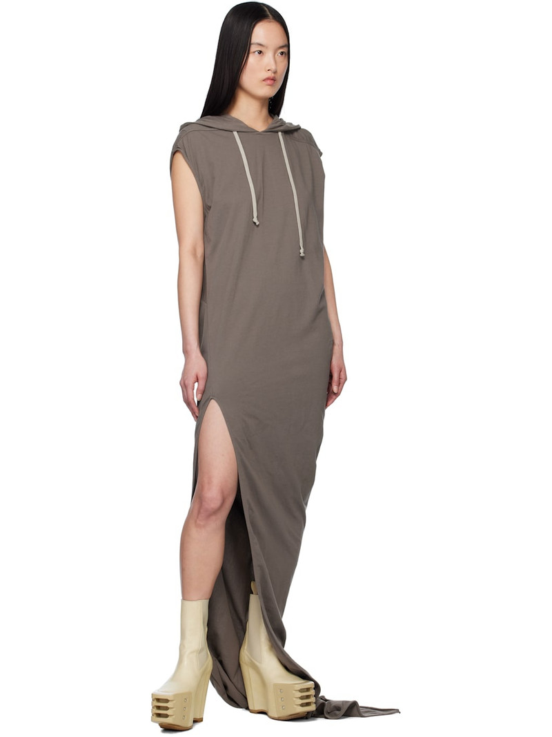 Rick Owens DRKSHDW Brown Hollywood Edfu T Maxi Dress outlook