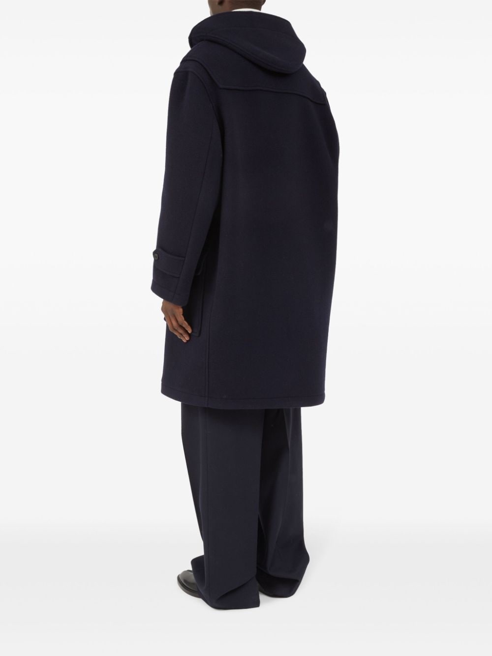 hooded wool coat - 5