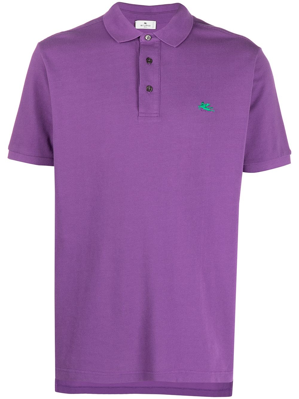 embroidered logo polo shirt - 1