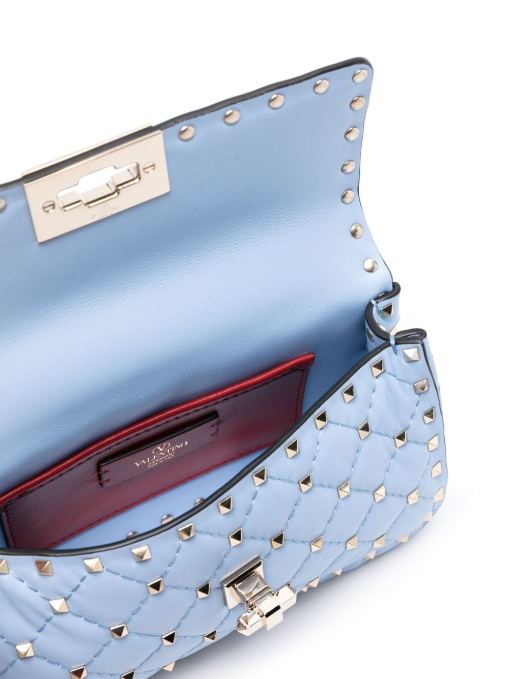 Rockstud Spike leather tote bag - 5